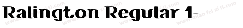 Ralington Regular 1字体转换